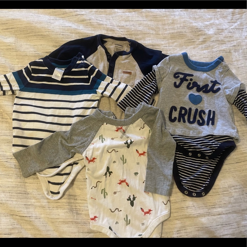 Baby gap and Gymboree long sleeve winter onesies 6-12 month size